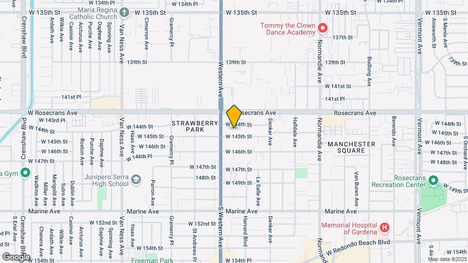1727 W 145th St Map and Location Details