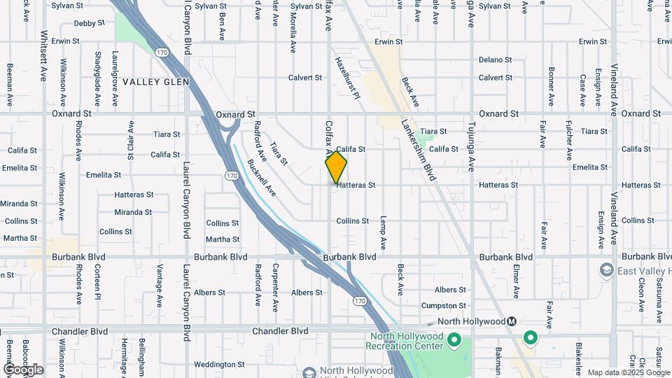 5758 Colfax Ave Map and Location Details