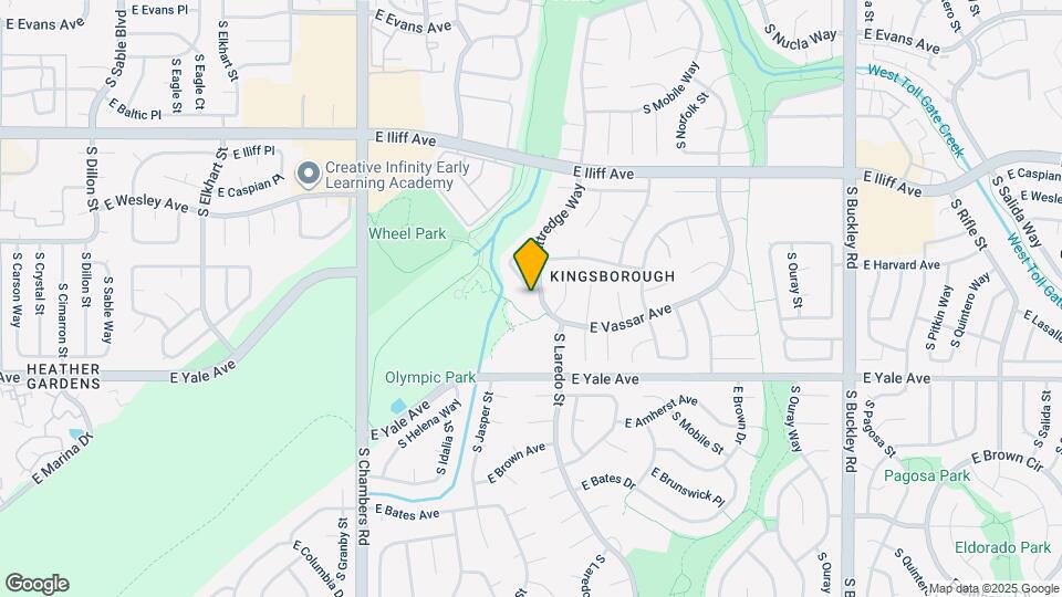 2551 S Kittredge Way Map and Location Details