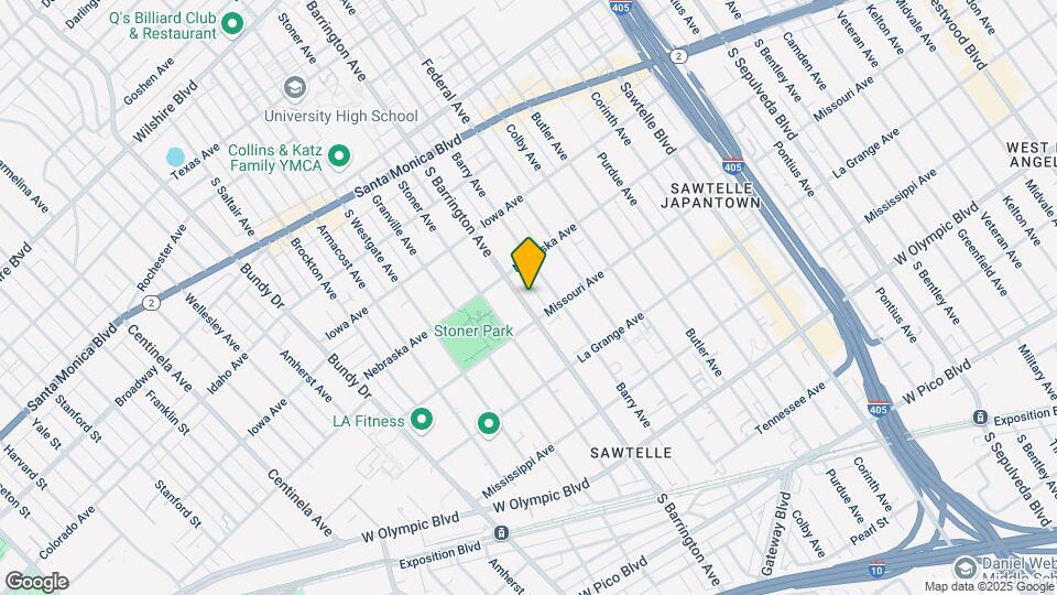 1832 S Barrington Ave Map and Location Details