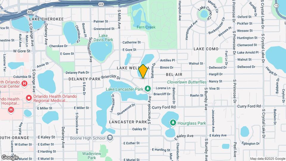 1430 Lake Weldona Dr, Unit 1 Bdrm Appt - Lake Views Mapa y Detalles de la Ubicación
