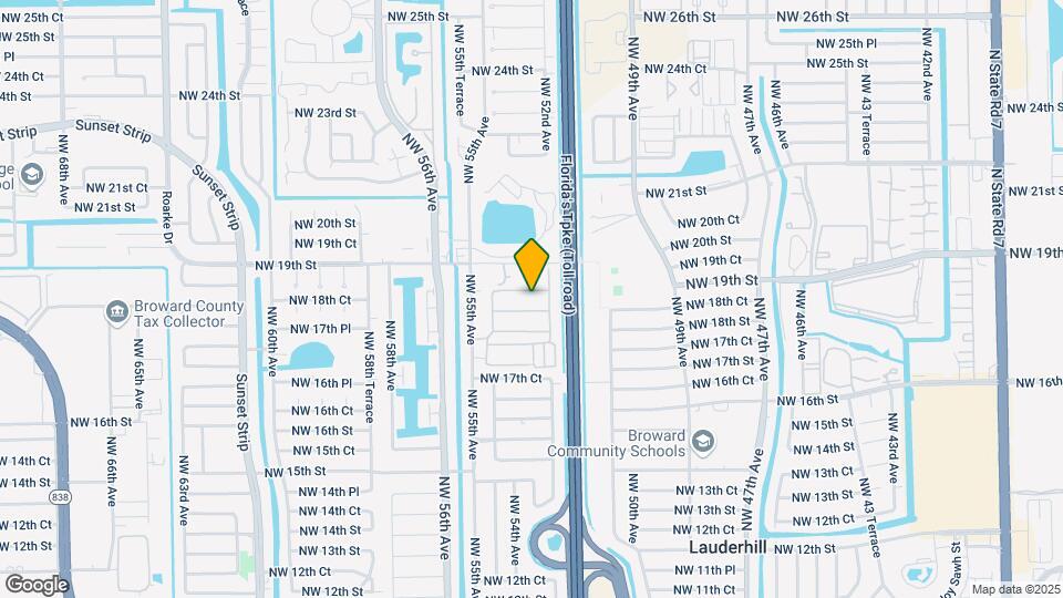 5216 NW 18th Pl Map and Location Details