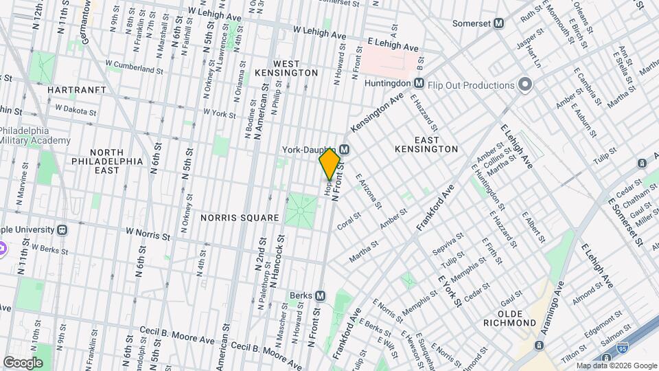 2235 Hope St Map and Location Details