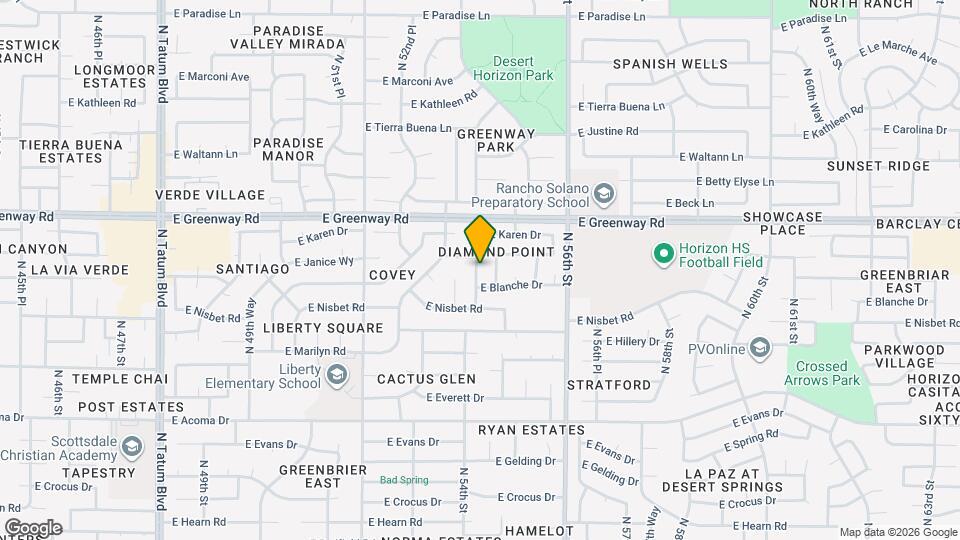 15045 N 54th Pl Mapa y Detalles de la Ubicación