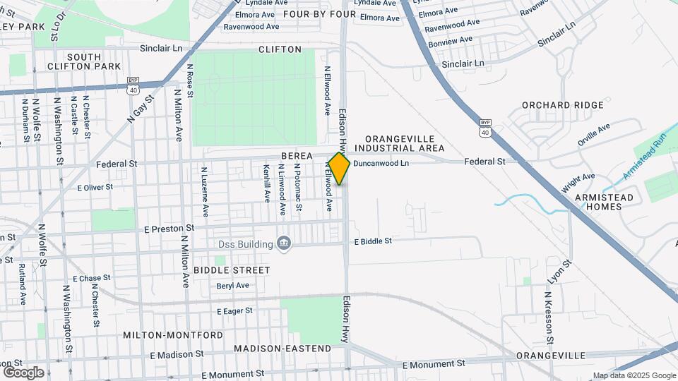 1410 Edison Hwy Map and Location Details