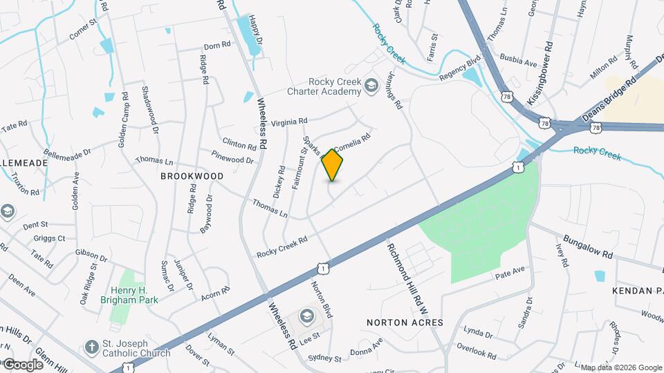 2824 Gordy Rd Map and Location Details
