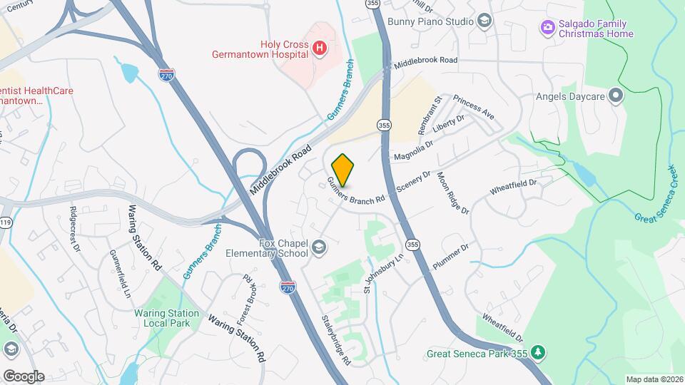 19517 Gunners Branch Rd Map and Location Details