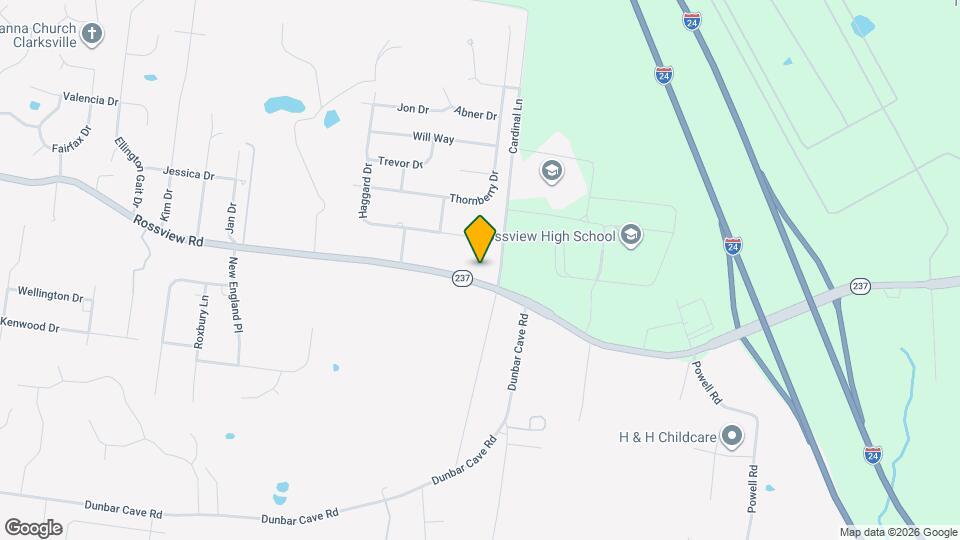 1157 Rossview Rd Map and Location Details