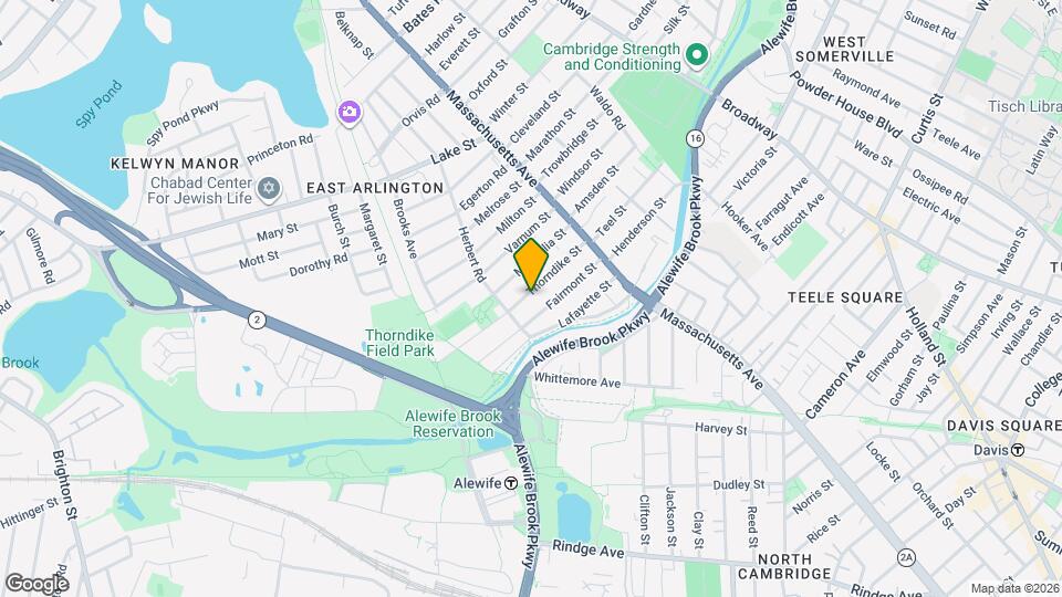 70 Thorndike St, Unit 70 Thorndike St Map and Location Details