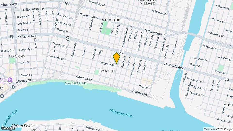 3621 Burgundy St Mapa y Detalles de la Ubicación