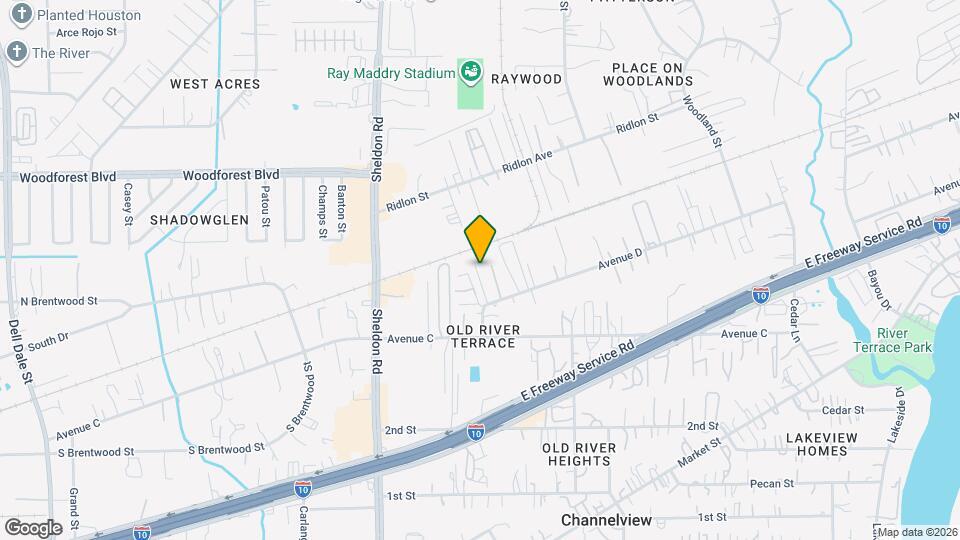 16007 Avenue D Map and Location Details