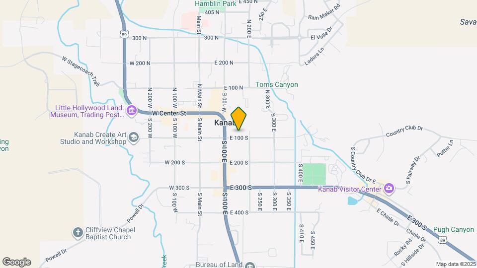 159 E 100 S Map and Location Details