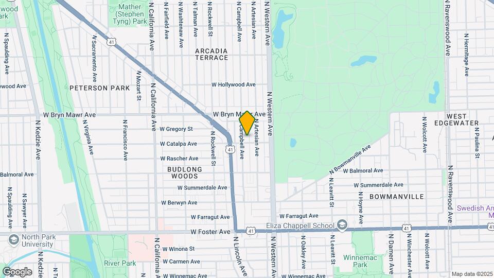 5507 N Campbell Ave Map and Location Details