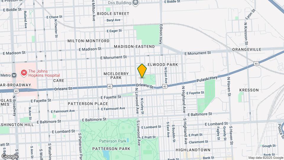 425 N Curley St Map and Location Details