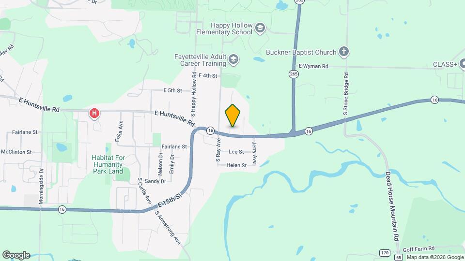 2002 E Huntsville Rd Map and Location Details