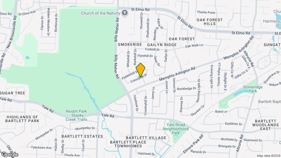 6041 Colonyhill Dr Mapa y Detalles de la Ubicación