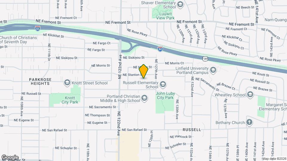 12507 NE Knott St Map and Location Details