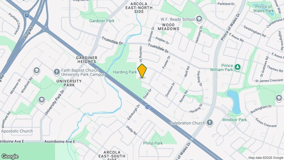 2921 Harding St Map and Location Details