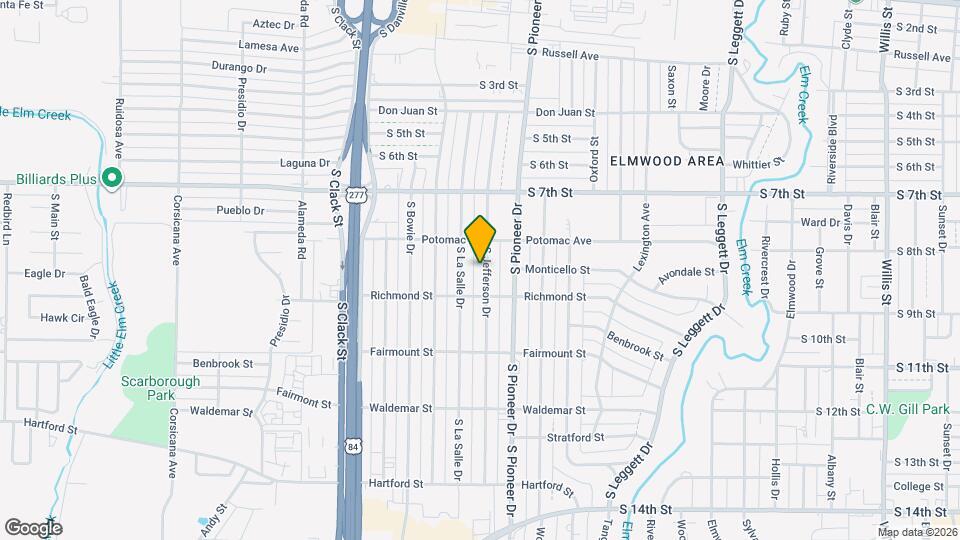 902 1/2 S Jefferson Dr Map and Location Details