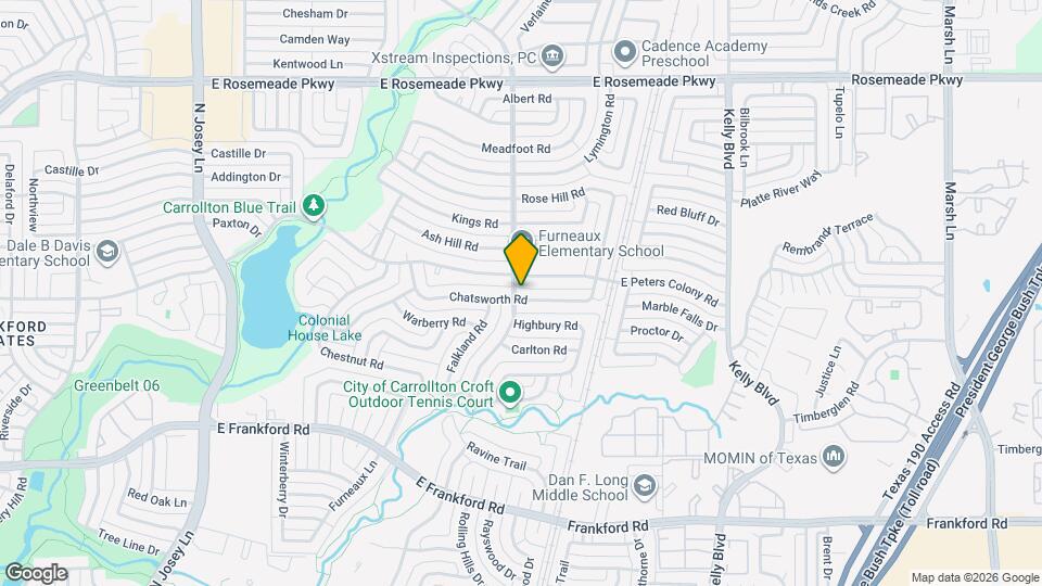 2101 Chatsworth Rd Map and Location Details