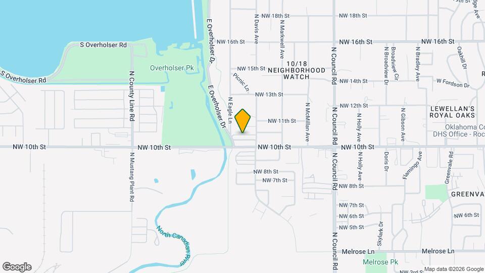 1150 N Eagle Ln Map and Location Details