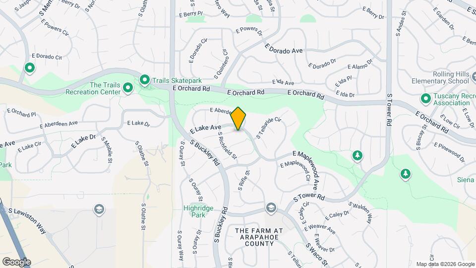 17380 E Lake Dr Map and Location Details