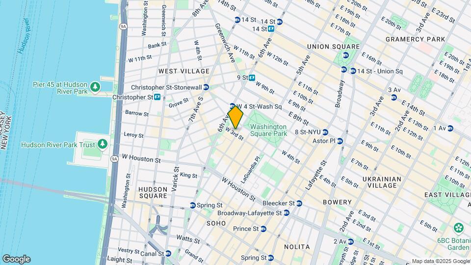 125 Macdougal St Mapa y Detalles de la Ubicación