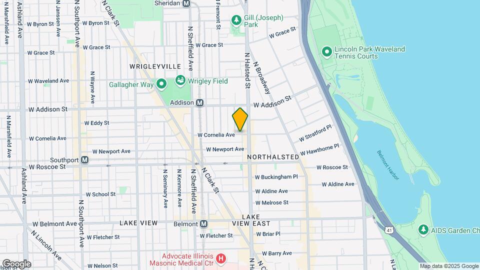 811 W Cornelia Ave, Unit 3 Map and Location Details