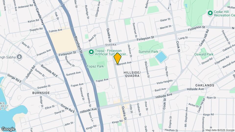 2945 Quadra St Map and Location Details