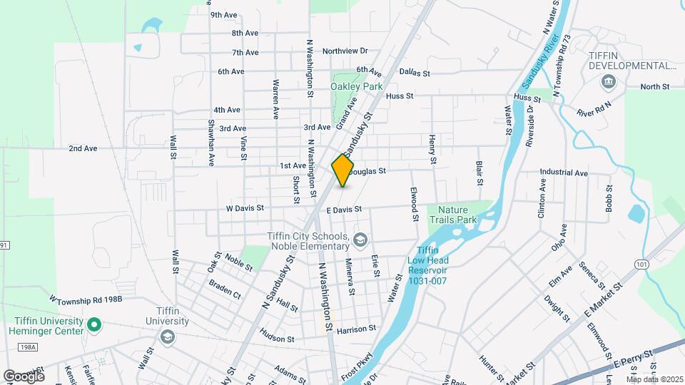 296 N Sandusky St Map and Location Details