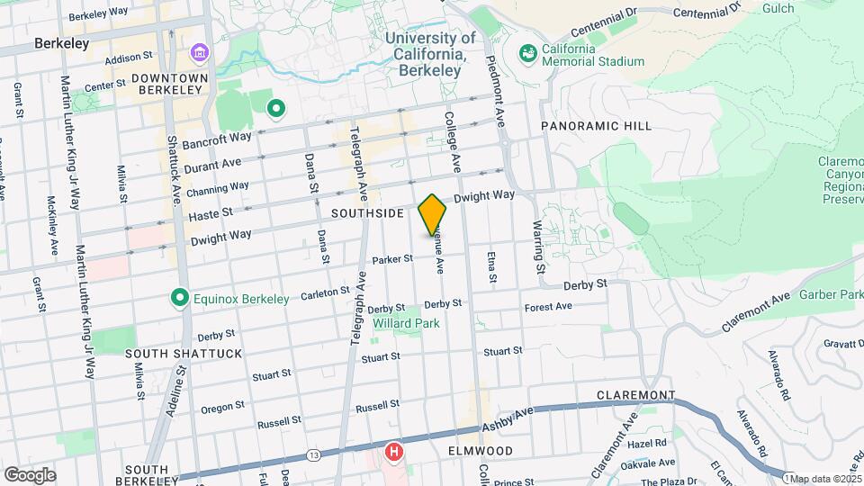 2540 Benvenue Ave Mapa y Detalles de la Ubicación