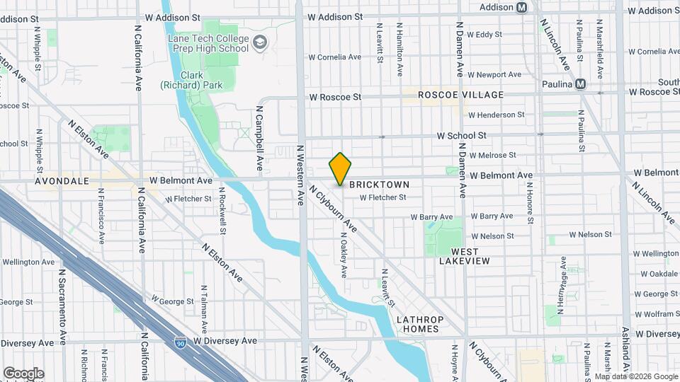 3140 N Oakley Ave, Unit J05P Map and Location Details