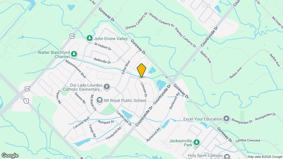 36 Louvain Dr Map and Location Details