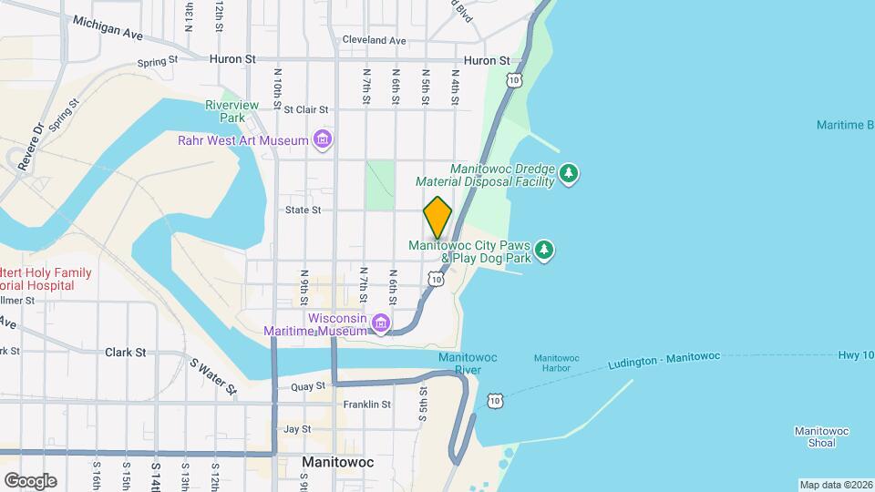 412-412 N Lake St Map and Location Details