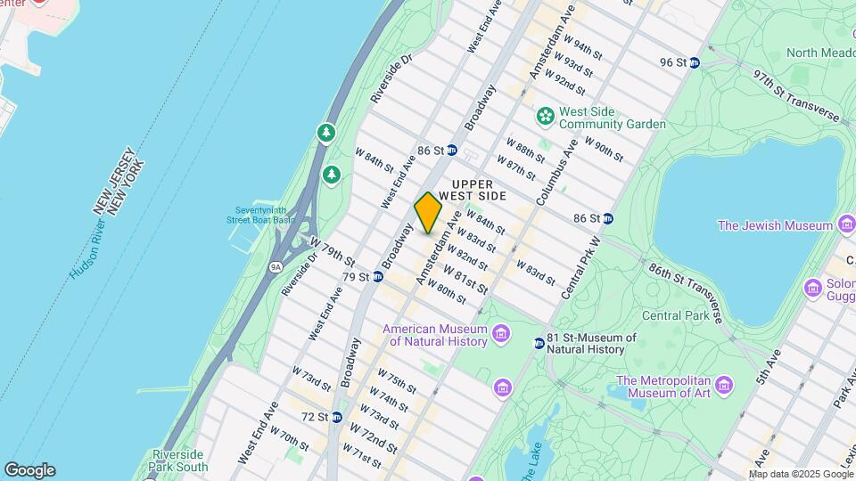202 W 82nd St Map and Location Details