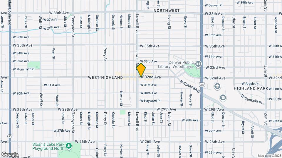 3478 W 32nd Ave Mapa y Detalles de la Ubicación