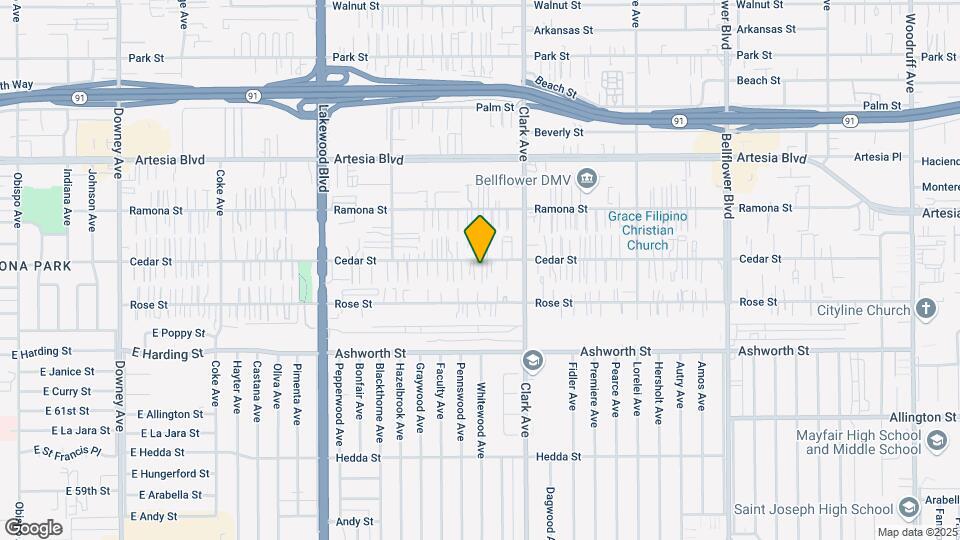 9308-9312 3/4 Cedar St. Map and Location Details