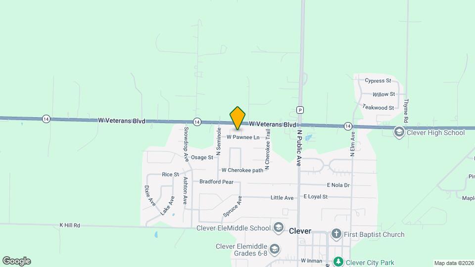 409 N Comanche Map and Location Details