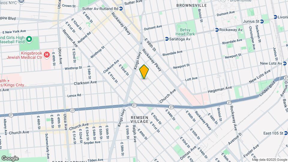 405 E 94th St Map and Location Details