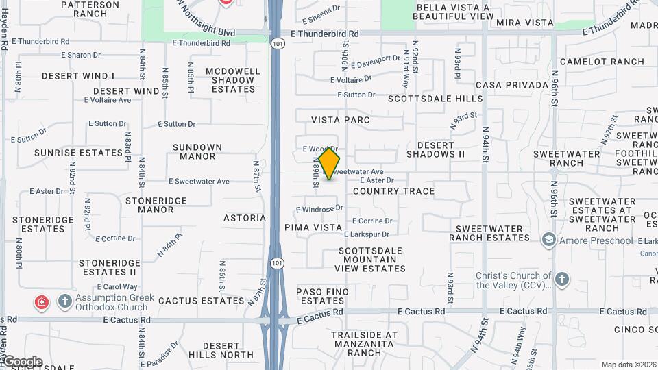 8949 E Aster Dr Map and Location Details