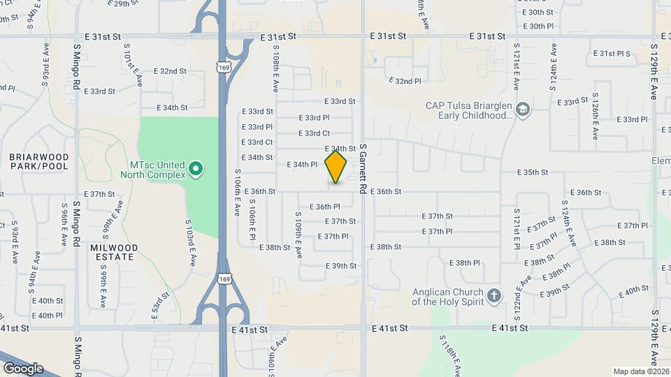 11111 E 36th St Map and Location Details