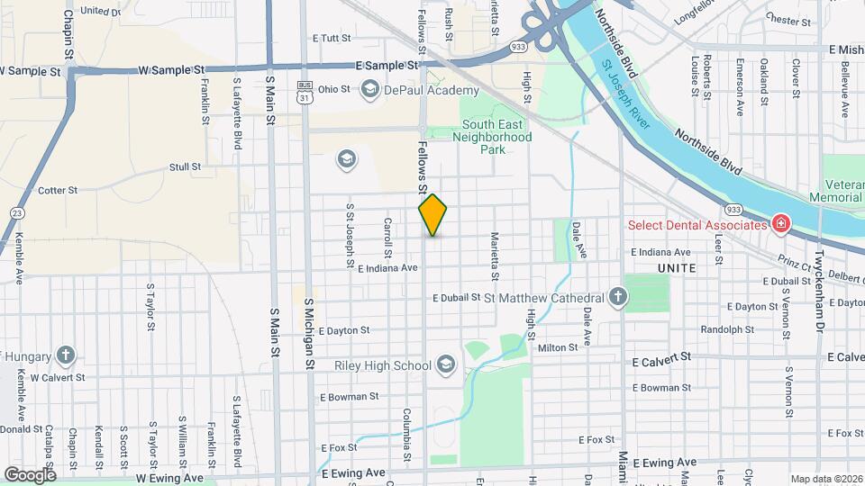 1503 Hermosa Pl Map and Location Details