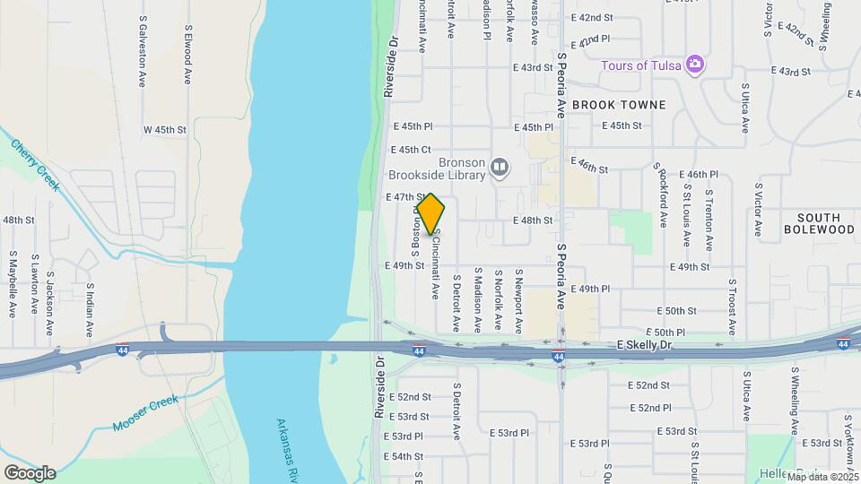 4750 S Cincinnati Ave Map and Location Details