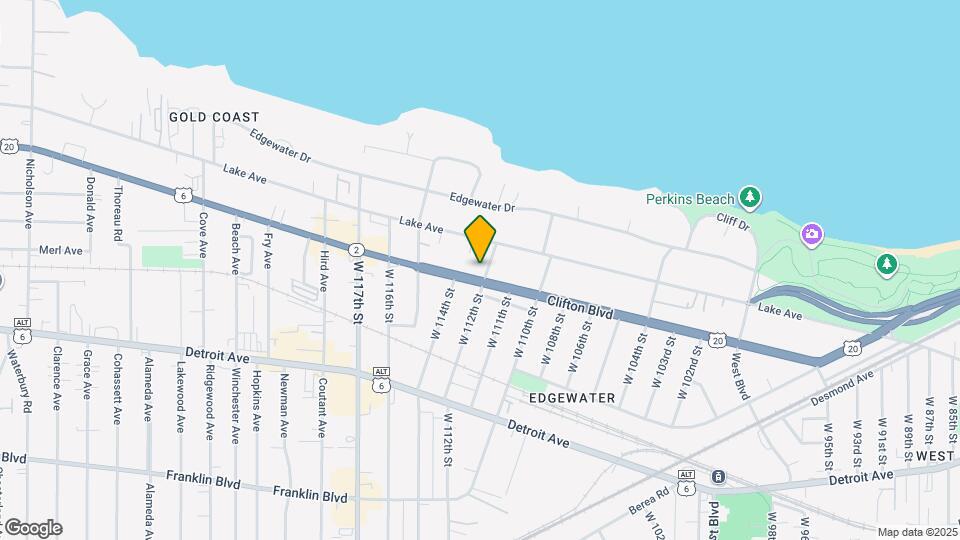 11204 Clifton Blvd Map and Location Details