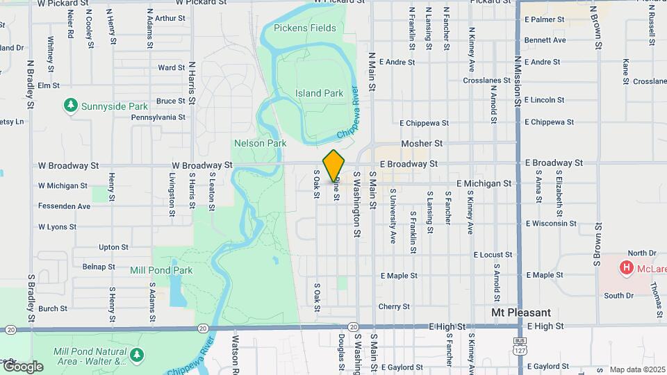 301 W Michigan St Map and Location Details