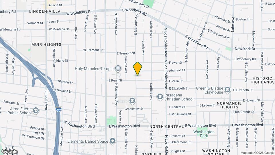1692 N Marengo Ave Map and Location Details