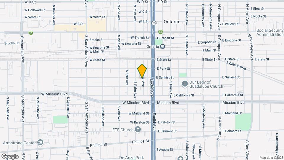 203 W Sunkist St Mapa y Detalles de la Ubicación