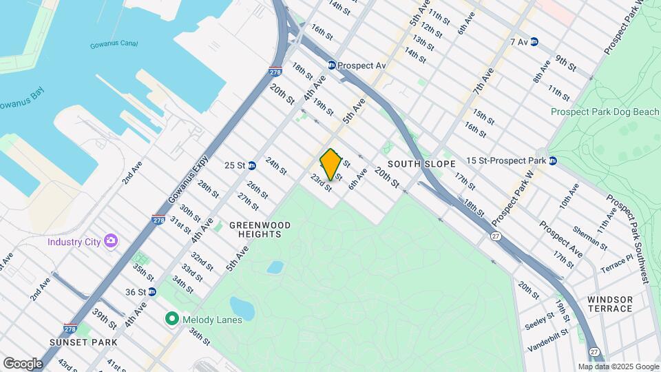 275 23rd St Mapa y Detalles de la Ubicación