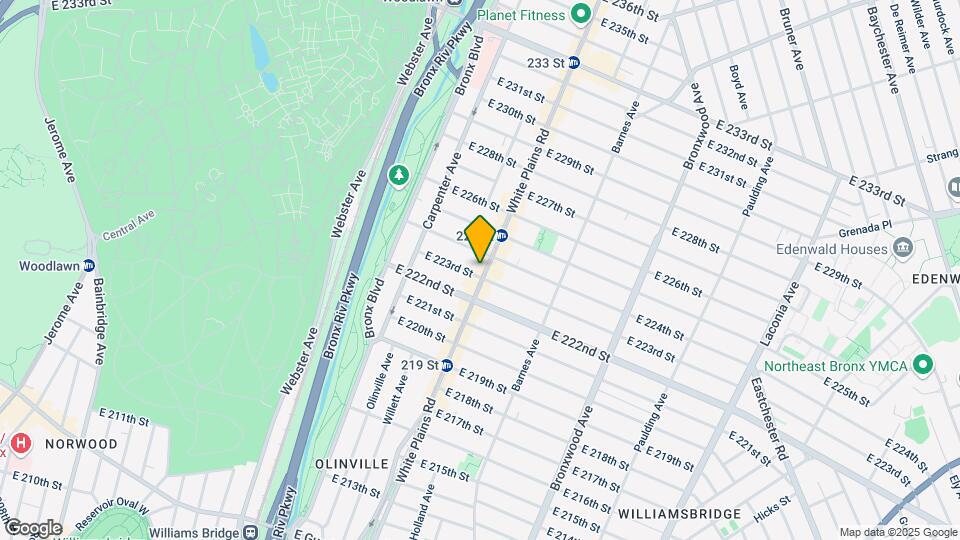 3925 White Plains Rd Map and Location Details