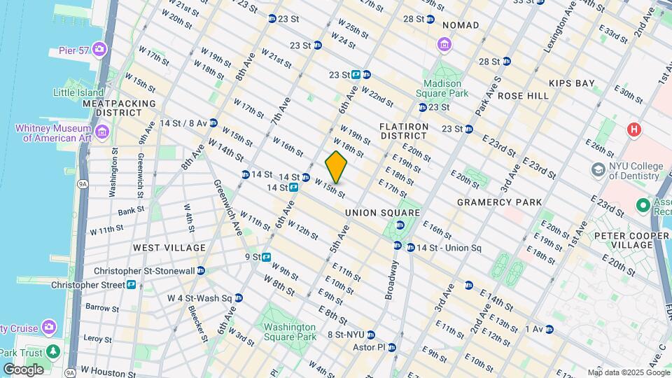 29 W 15th St Mapa y Detalles de la Ubicación